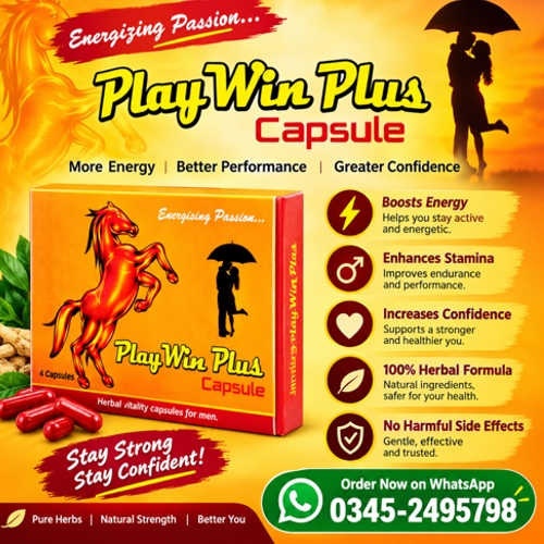 Play Win Plus Capsules Price In Pakistan