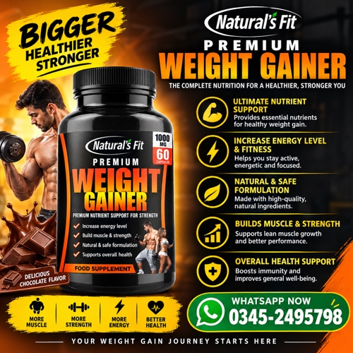 Natural Fit Premium Weight Gainer Capsule Price In Pakistan