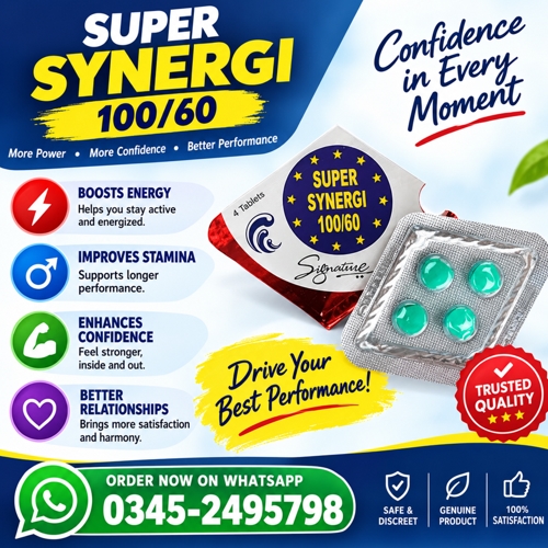 Super Synergi 100/60 Tablets Price In Pakistan