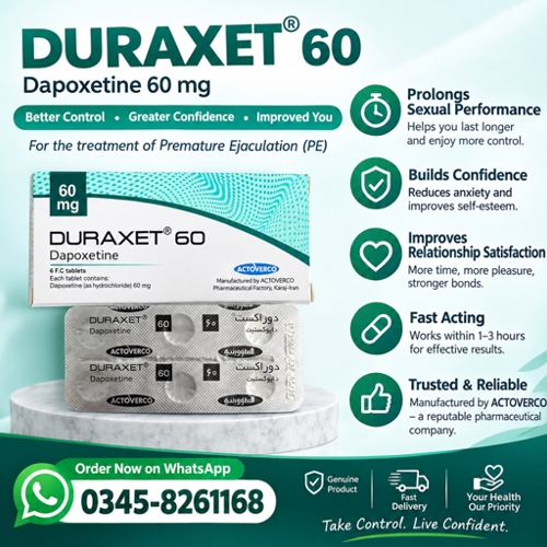 Duraxet 60 Tablets Price in Pakistan Duraxet 60 Tablets Price in Pakistan