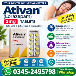 Ativan 2mg Tablets Price In Pakistan