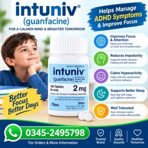 Intuniv Guanfacine 2mg Tablets Price In Pakistan