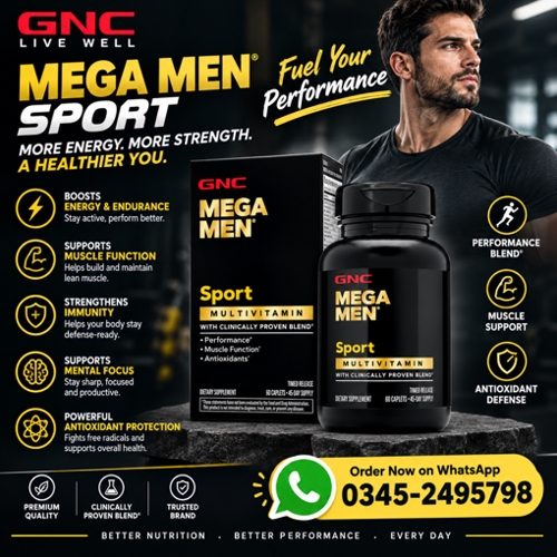 GNC Mega Men Sport Multivitamin Price In Pakistan