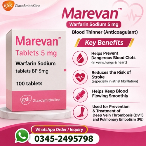 Marevan Warfarin Sodium 5Mg Tablets Price In Pakistan