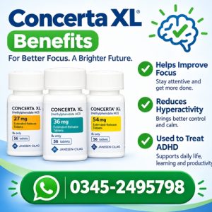 Concerta® Extended Release Tablets Price In Pakistan
