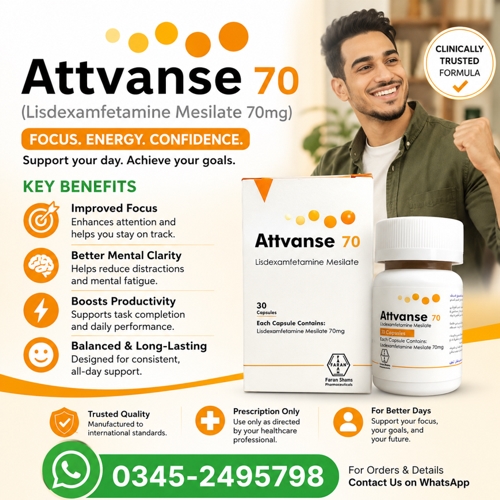 Attvanse 70mg Tablets Price in Pakistan