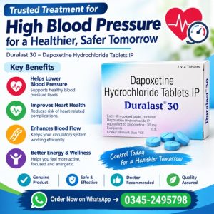 Dapoxetine 30 MG Tablets Price In Pakistan