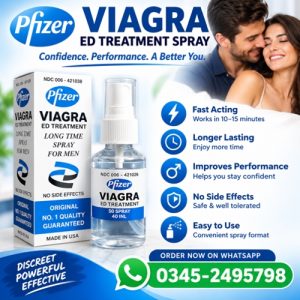 Pfizer Viagra ED Treatment Spray Price In Pakistan