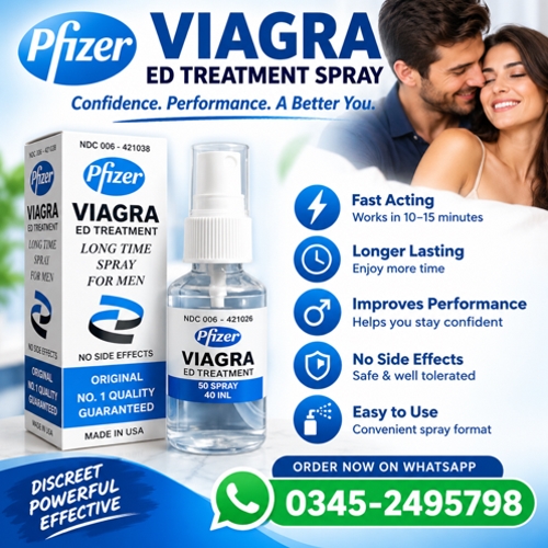 Pfizer Viagra ED Treatment Spray Price In Pakistan