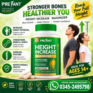Pretant Height Increase Maximizer Capsules Price In Pakistan Pretant Height Increase Maximizer Capsules Price In Pakistan
