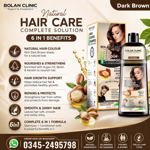 Bolan Clinic Dark Brown Hair Color Shampoo Price In Pakistan